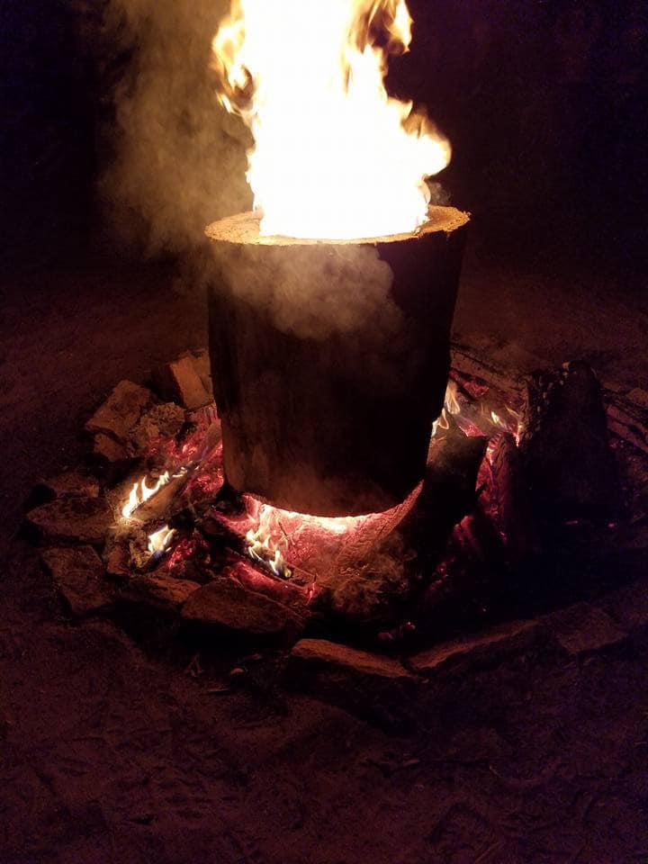 mini chimney log